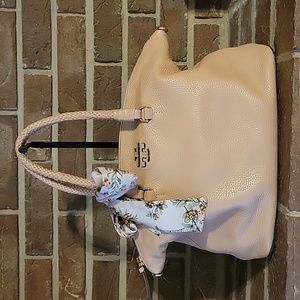 Tory Burch Taylor Slouchy Satchel Bag - Devon Sand